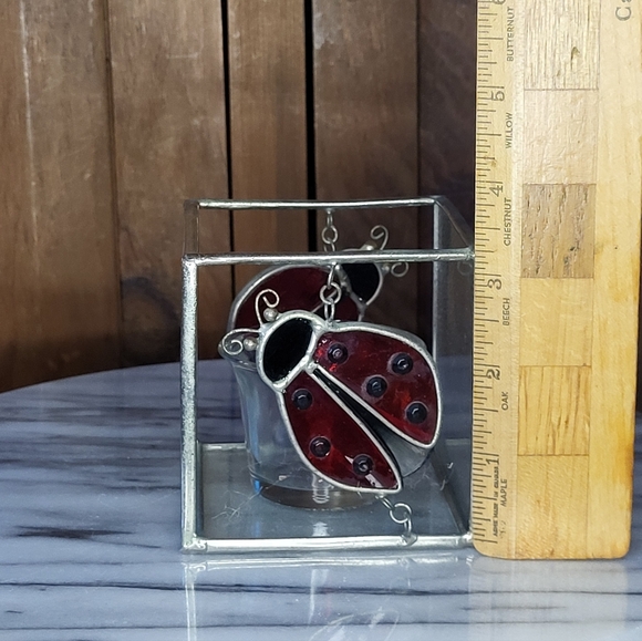 Stained Glass Ladybug Candle Holder - Picture 10 of 15